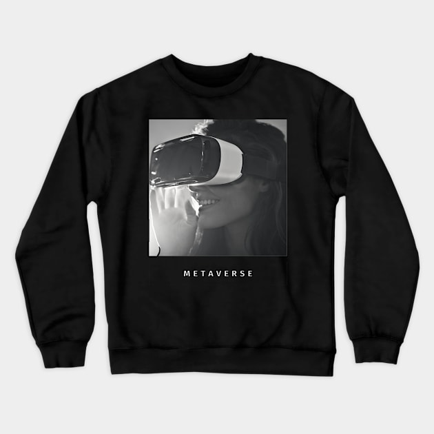 metaverse tshirt, mugs, stickers,wall art, mask,cases Crewneck Sweatshirt by TWENTY5S